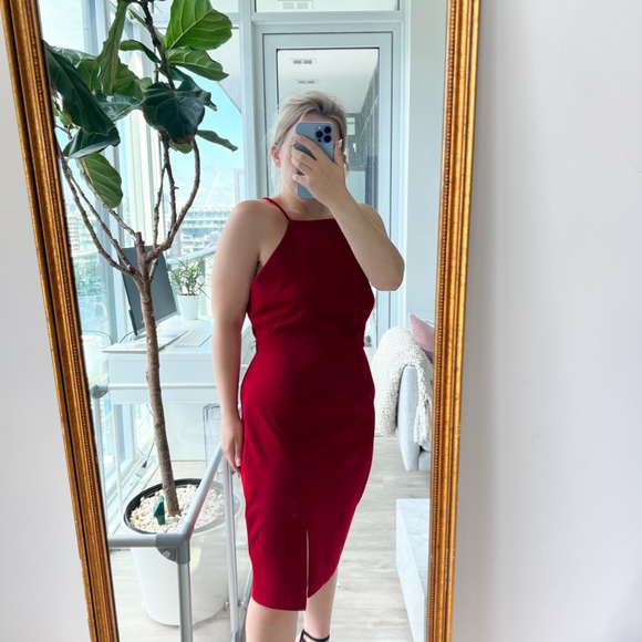 Calvin Klein Red Cocktail Dress - Picture 8 of 10